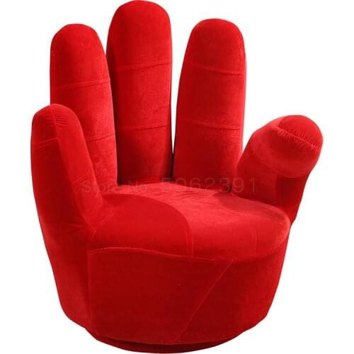 Creative bedroom small sofa single leisure balcony chair finger sofa lazy sofa computer chair can be rotated