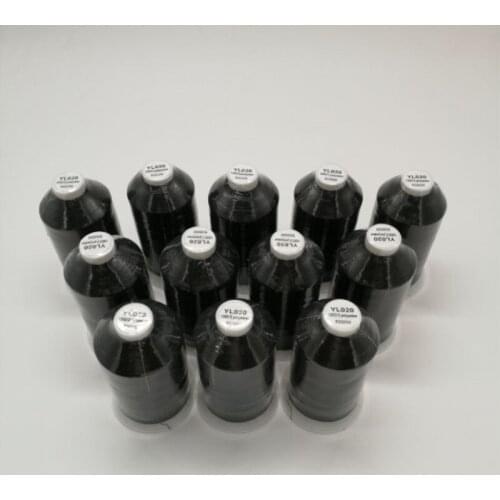 Hotsale Black Color 5000 Meters 120D/2 100% Polyester Embroidery Thread