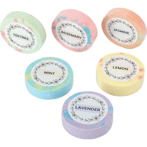 6 Mixed Spa Mini Relaxation Bath Bombs Tablets Aromatherapy Wedding Shower Steamers Gifts Shower Bombs For Women