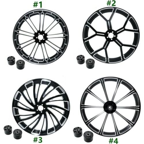 Motorcycle 18" 21" 23" 26" Front Wheel Rim Dual Disc W/ Hub For Harley Touring Road King Electra Street Glide 2008-2019 2018