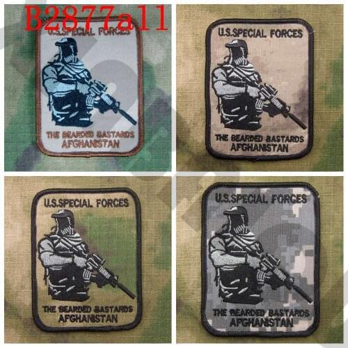 Embroidery patch Devgru NSWDG The Bearded Bastards Afghanistan Military Tactical Morale