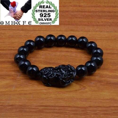 OMHXFC Wholesale European Fashion Woman Man Unisex Party Birthday Wedding Gift Vintage Lucky PIXIU Beads Bracelets BE281