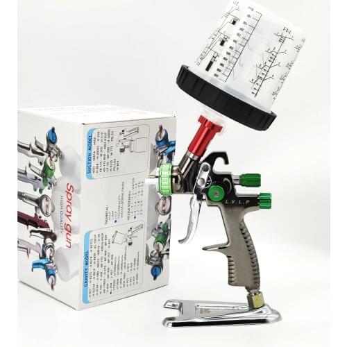 1.3mm LVLP Spray Gun L-898 Stainless Steel Gravity Feed Spray Gun With 600cc PPS Cup LVLP Professional Airbrush Paint Spray Gun