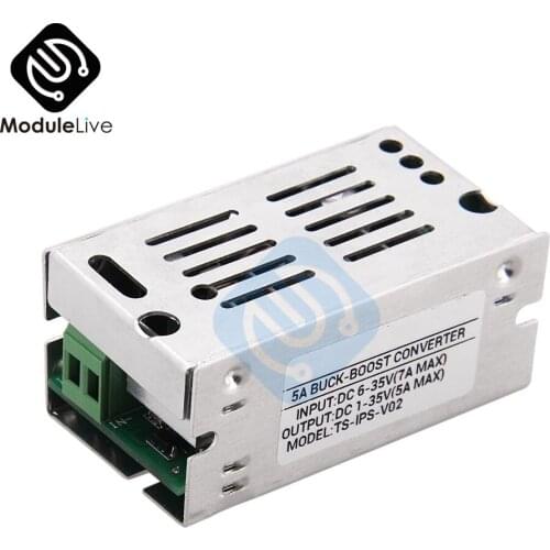 5A Adjustable Auto Voltage Regulate Boost Step Up Down Converter Board Module Voltage Aluminum Case Power Supply Board