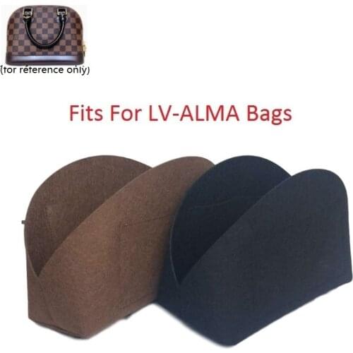 For ALMA shell bag purse insert Organizer Makeup Handbag travel organizer Inner Purse Cosmetic bag