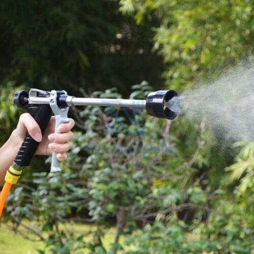 2Types High Pressure Car Washing Metal Windbreak Nozzle Garden Plant Flower Irrigation Atomizing Sprayer Adjustable Watering Gun