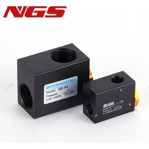 QE Pipe Pneumatic Air Quick Release Exhaust Control Valve Aluminum High Quality QE-01/QE-02/QE-03/QE-04