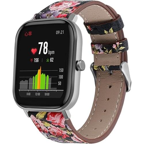 20mm Colorful leather strap For Xiaomi Amazfit GTS Men Women band for Amazfit gts 2 / GTR 42mm correa For Amazfit Bip watchband