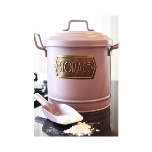 The Mia Rose Gold Galvanized Legumes Bucket