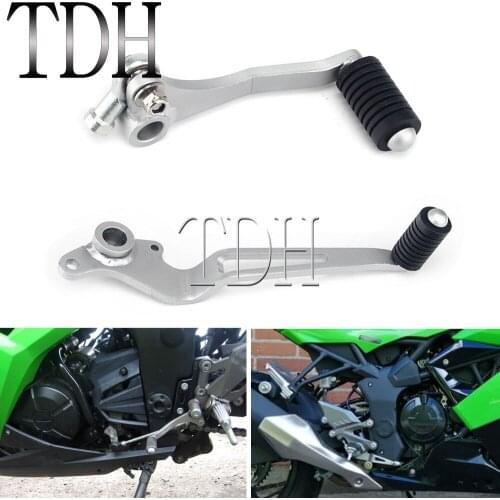Motorcycle Gear Shift Lever & Rear Foot Brake Pedal For Kawasaki Ninja 250R 300 EX250R Z 250 Z 300 2008-2018 Iron Shifter Pedal