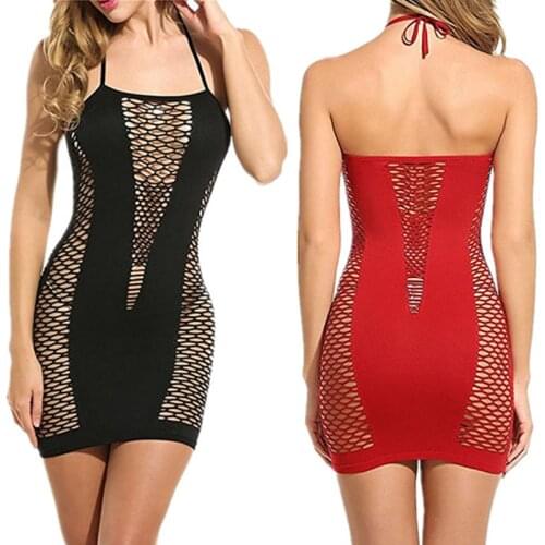 Fishnet Baby Doll Sexy Lingerie Erotic Dress Plus Size Lingerie Sexy Hot Erotic Costumes Womens Underwear Nuisette Sex Clothes