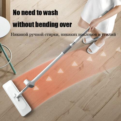 360 Rotating Hand-washing Lazy Mop Magic Flat Squeeze Mop For House Floor Cleaning Cleaner Household Cleaning Supplies