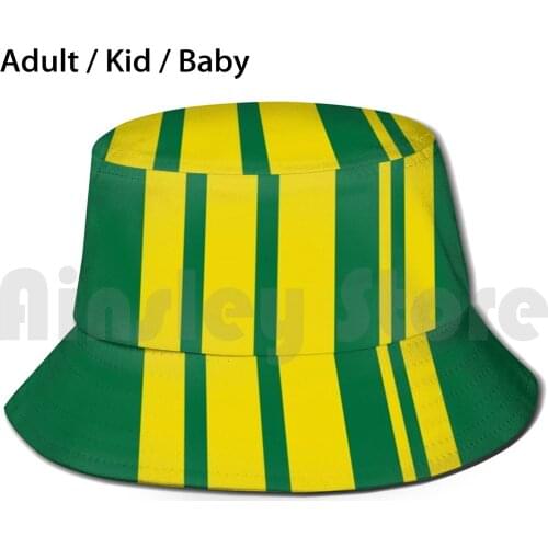 West Brom 2020 Away Kit Colours Bucket Hat Adult kid baby Beach Sun Hats Euro Leagues Premiership Football Soccer Footy