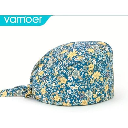 Women hat Nurse Hat for Women Beauty Salon Pharmacy Cap Lab Pet Doctor Surgicals Cap Operating Room Elastic cap With sweat towel