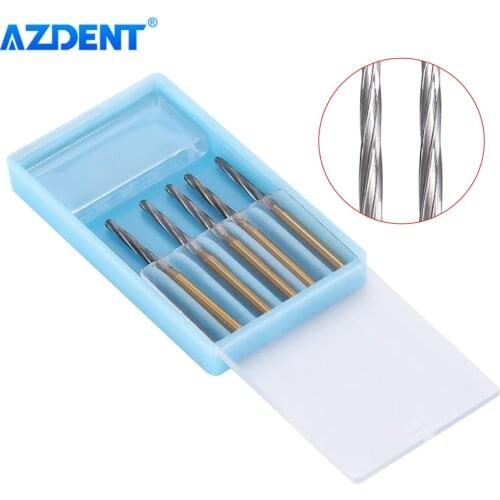 6pcs/Pack Dental Surgical Zekrya Carbide Tungsten Bone Cutter Finishing Burs Drills FG1.6mm Bur 25/28mm for High Speed Handpiece