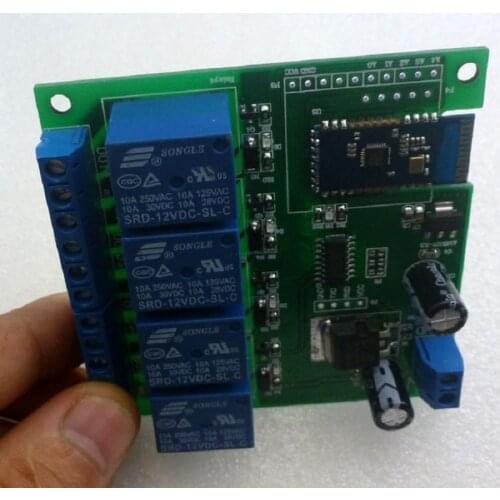 CE028 12V 4 Channel Bluetooth-compatible Relay Android Mobile Remote control Switch for Motor LED Light Lock NET