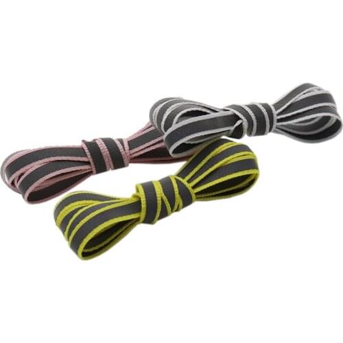 Coolstring Laser 4M Reflective Wide Shoelaces 8MM Flat Type Shoe Accessories For Ladies Formal Dress Easy Boots Charmed кружево