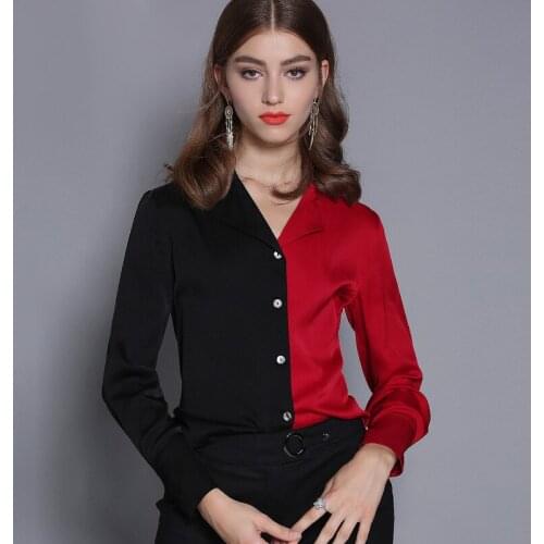 Женские красные рубашки Davidartlife China At AliExpress