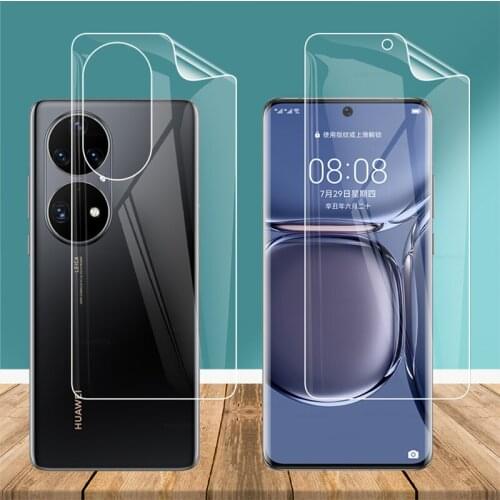 For Huawei P50 Pro P50Pro 6.6" Clear TPU / Matte Anti-Fingerprints Hydrogel Full Cover Soft Screen Protector Film ( Not Glass )