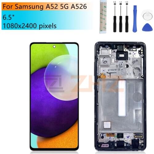 For Samsung Galaxy A52 5G LCD A526 Display Touch Screen Digitizer Assembly For SAMSUNG A526 LCD replacement Repair Parts 6.7"