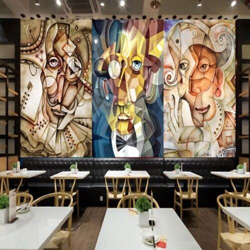Photo wallpaper Abstract Oil Painting Mural custom Background Wall Home Decorative Gallery KTV bar Wallpaper Mural