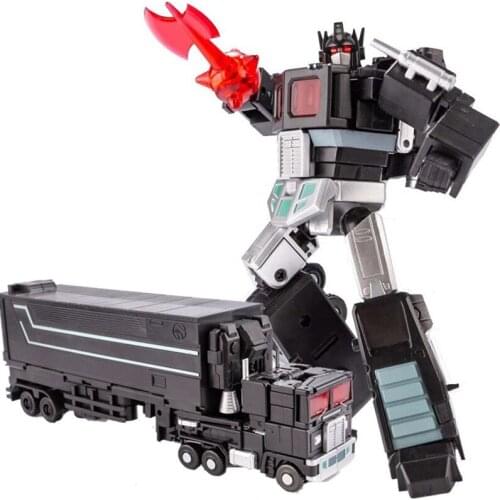 JinBao Newest Transformation Action Figure toys Mini With Trailer Roller black Robot Car compartment Model Toys Boys kids MPP10B