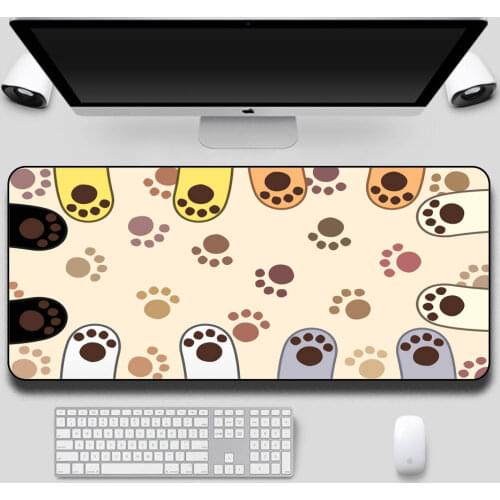 XGZ Cute Cat Claw Mousepad Xxl Gamer Notebook Gaming Accessories Computer PC Keyboard Mat Office Kawaii Mouse Pad Gaming Desk