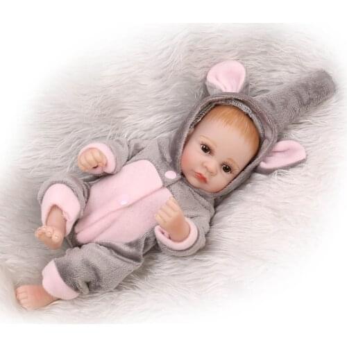 26cm Silica gel reborn dolls Baby boy Doll Appease Lifelike Babies play house toy for Childrens Christmas Birthday Gift