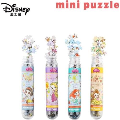 150 Piece Test Tube Puzzles Mini Paper Puzzles Toys Disney Avengers Princess Spider-man Puzzles Toys