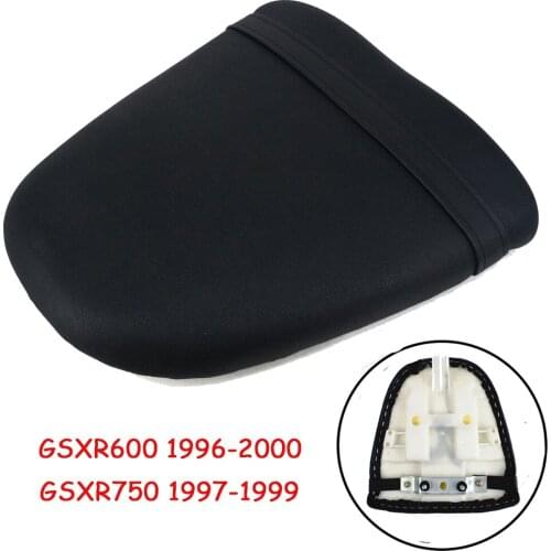 Motorcycle Rear Passenger Cushion Pillion Seat Pad For Suzuki GSXR600 1996-2000 GSXR750 1997-1999 GSXR600/750 GSXR 600 750