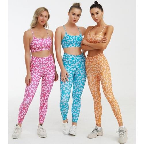 High Waist Push Up Sport Bra Top Yoga Leggings Print Yoga Set Women Sexy Backless Gym Clothing Suit Jumpsuit Fitness Clothing