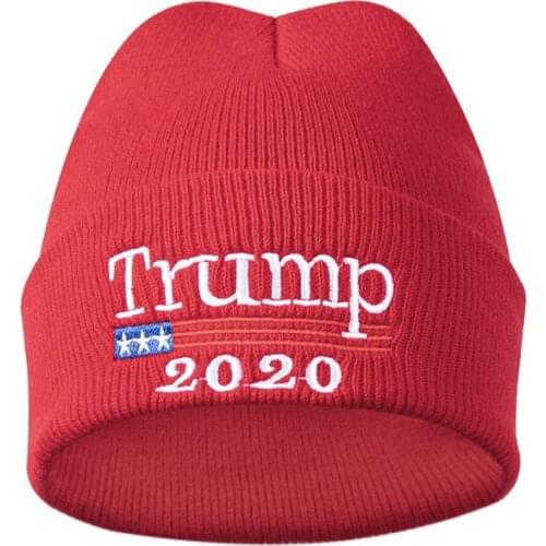 Trump Knitted Cap Fashion Solid Color Winter Outdoor Keep Warm Wool Hat Womens And Mens Windproof Ear Protectors Caps TG0229