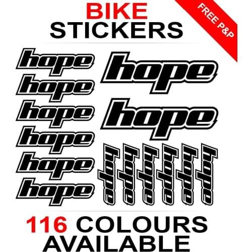 For 1Set Hope bikes decals stickers sheet (cycling, mtb, bmx, road, bike) die-cut Car Styling