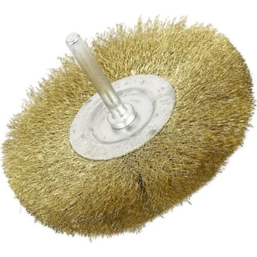 1Pc 100mm Steel Wire Wheel Brushes for Metal Rust Removal Polishing Brush Steel Rotary Brush for Mini Drill Rotary Tool