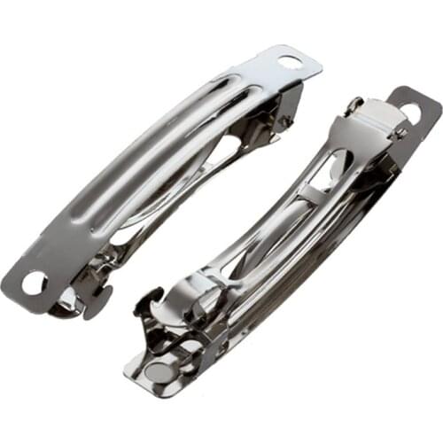 20Pcs Metal French Clips Hair Bows Barrettes Spring Clip DIY Hair Accessories for Children Girls 50mm Hanger Peg Clothes Pins