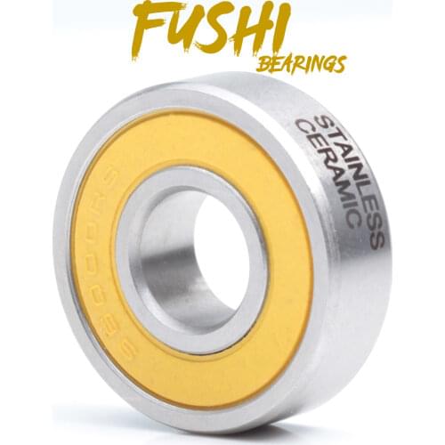 6000-2RS Stainless Bearing 10*26*8 mm ( 1 PC ) ABEC-3 6000 RS Bicycle Hub Front Rear Hubs Wheel 10 26 8 Ceramic Balls Bearings