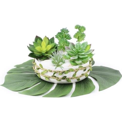 7PCS Artificial Plants Indoor Plant Bonsai Succulent Fashion Decorative Artificial Plant Faux Succulent Home Decoration New