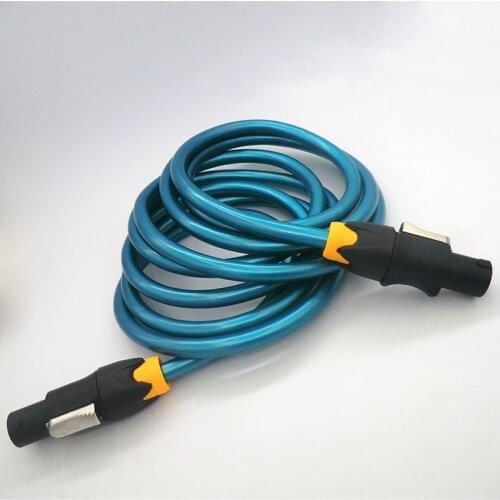 Speaker Audio Cable with NL4FC Speakon-Connector HIFI 2 Core Oxygen Free Copper speaker Wire with Adapter Ohm Plug