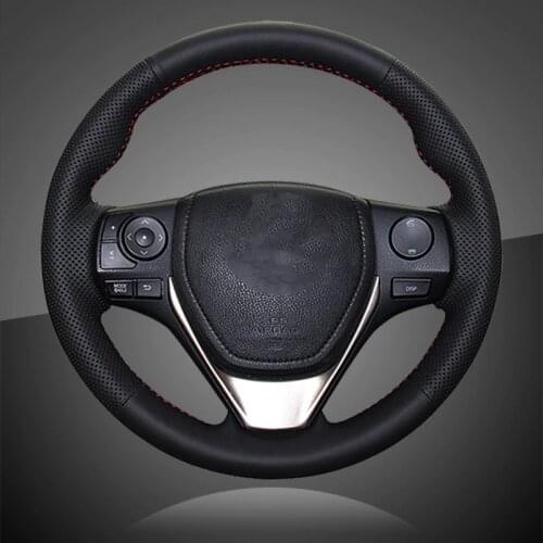 Steering Wheel Cover for Toyota RAV4 2013-2017 Corolla 2014-2017 Auris 2013-2016 Scion iM Auto Braid On The Steering Wheel Cover