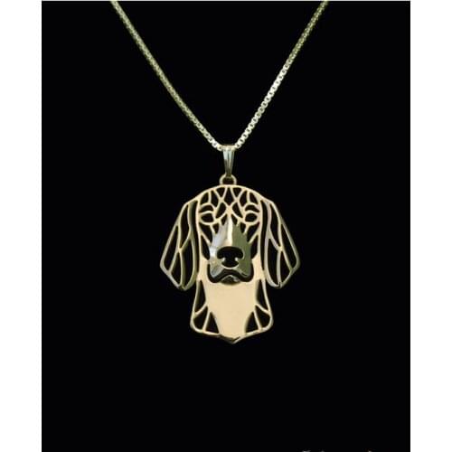 DANGGAO fashion Newest Handmade American Foxhound Pendant Necklace choker chain necklace Dog Jewelry Pet Lovers Gift
