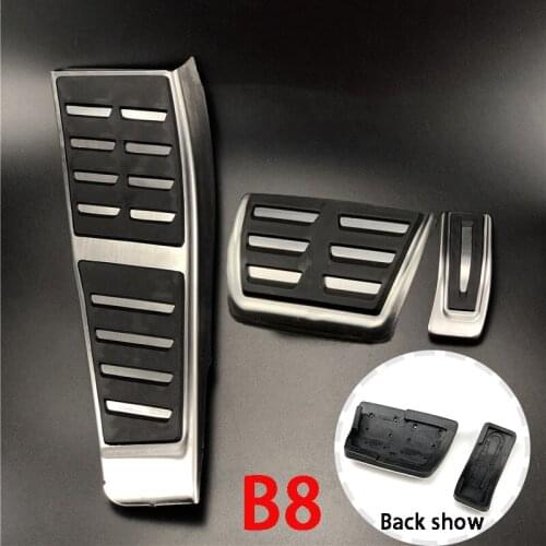 For Audi A5 B8 S5 (8T) A5 B9 A4 S4 B8 (8K) Q5 8R A6 C7 (4G) RHD Car Accessories Gas Fuel Brake Dead Foot Pedal Cover Pad Trim