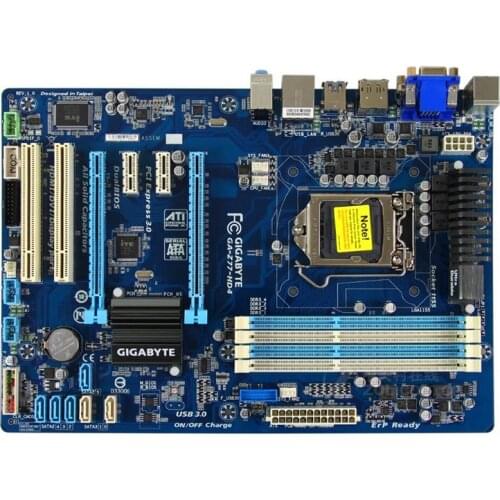 For Gigabyte GA-Z77-HD4 Original Used Desktop Motherboard Z77-HD4 Z77 LGA 1155 i3 i5 i7 DDR3 32G SATA3 ATX