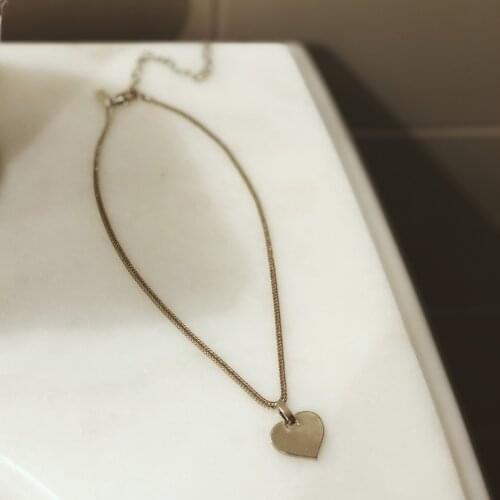 GULCE DERELI, HEART CHARM NECKLACE, CHARM NECKLACE, CHAIN NECKLACE, GIFT BOX, GOLD/SILVER PLATED