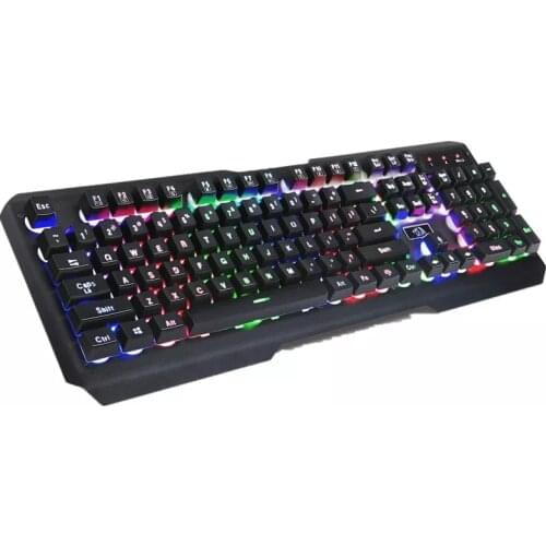REDRAGON – backlit game keyboard, 7 colors, rainbow, K506, silent, with black numerals