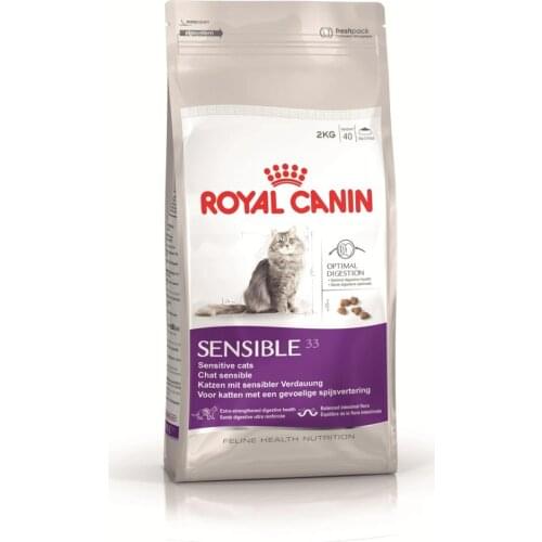 Royal Canin Sensible 33 Cat Food For Sensitive Digestive Cats 2 Kg Healthy Growth Feeding Pet Immunity Flora Support