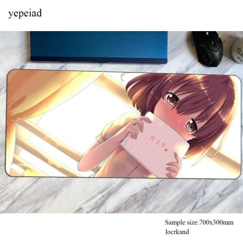 Koe No Katachi mouse pad 800x300x3mm Computer mat Christmas gifts gaming mousepad large X padmouse keyboard games pc gamer desk