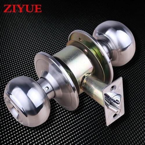 Free Shipping Mechanical Locks Door Locks Interior Ball Door Locks Bedroom Spherical Locks Stainless Steel