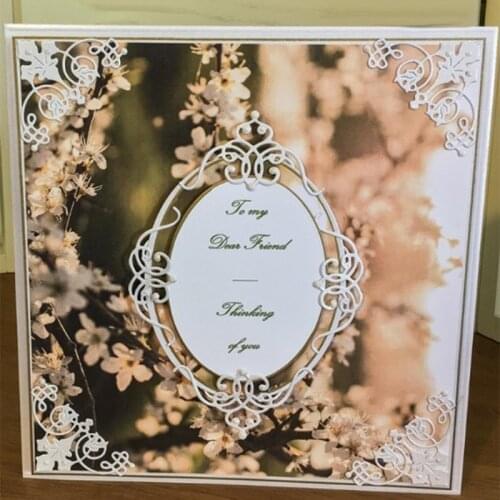 Lace Edge Corner Frame Metal Cutting Dies Stencil For DIY Scrapbooking Decorative Embossing Suit Paper Card Die Cutting Template