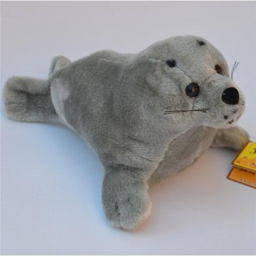 Marine animal cute gray seal plush toy birthday gift b4844