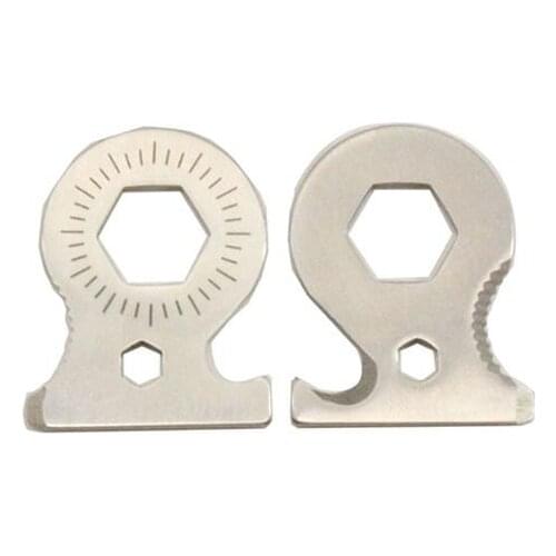 Stainless Steel Multifunctional Flint Scraper Umbrella Rope Bracelet Accessory Outdoor Portable Survival Tool